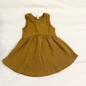 Quincey Mae ribbed tank dress mustard